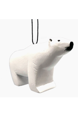 Nicaragua Balsa Polar Bear Ornament