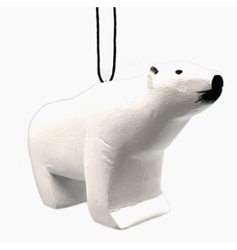 Nicaragua Balsa Polar Bear Ornament