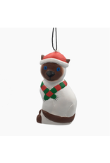 Nicaragua Holiday Siamese Cat Balsa Ornament