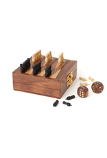 India Sheesham Backgammon Travel Game Set