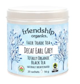 India Organic Decaf Earl Grey Friendship Tea Tin