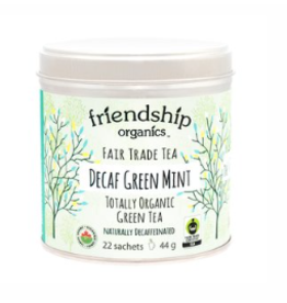 India Organic Decaf Green Mint Friendship Tea Tin