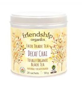 India Organic Decaf Chai Friendship Tea Tin