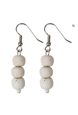 Ghana Pearls Earrings White