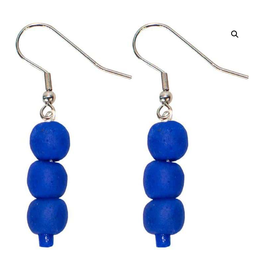 Ghana Pearls Earrings Blue