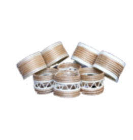 Rwanda Hand Woven Napkin Rings Tea & Dark Tea Set of 4