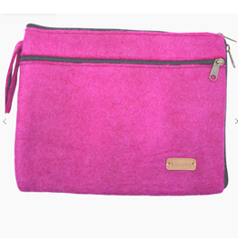 Nepal Felt Tablet Case Pink 12"x9.5"