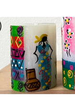 South Africa African Ladies Pillar Candle 3"x4"