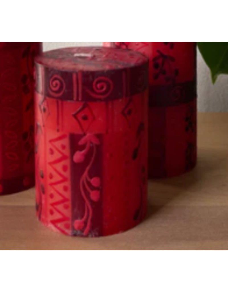 South Africa Berry Blaze Pillar Candle 3"x4"