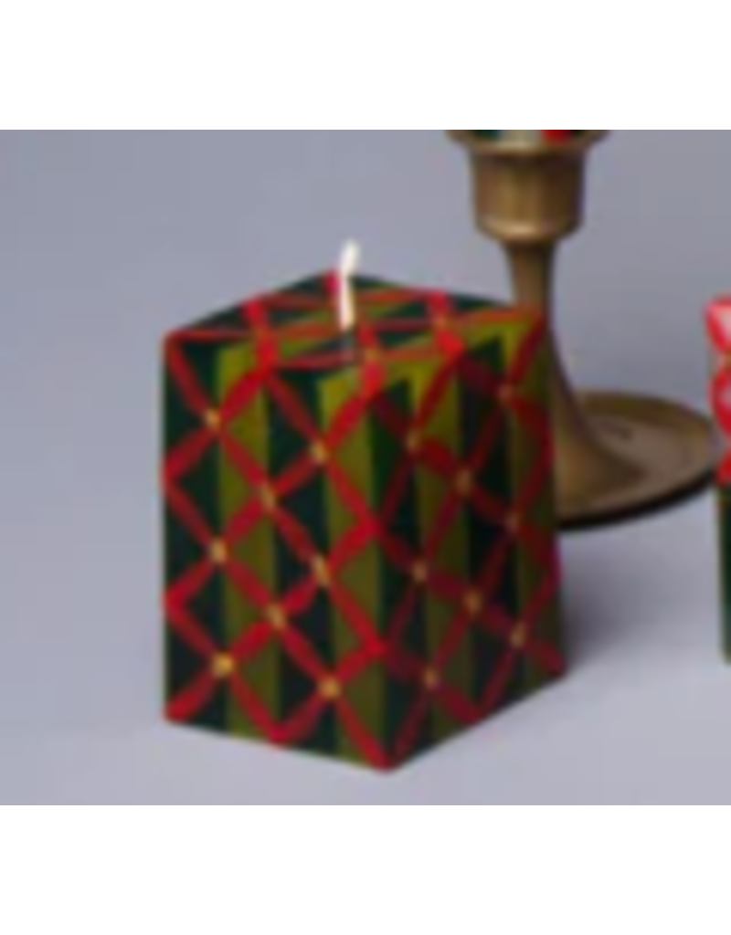 South Africa Christmas Cube Candle 2"x2"x3"