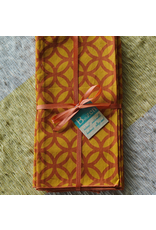 Indonesia Rings Tumeric Spice Cotton Napkin Set of 4