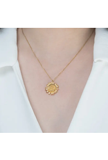 China Golden Sunflower Necklace