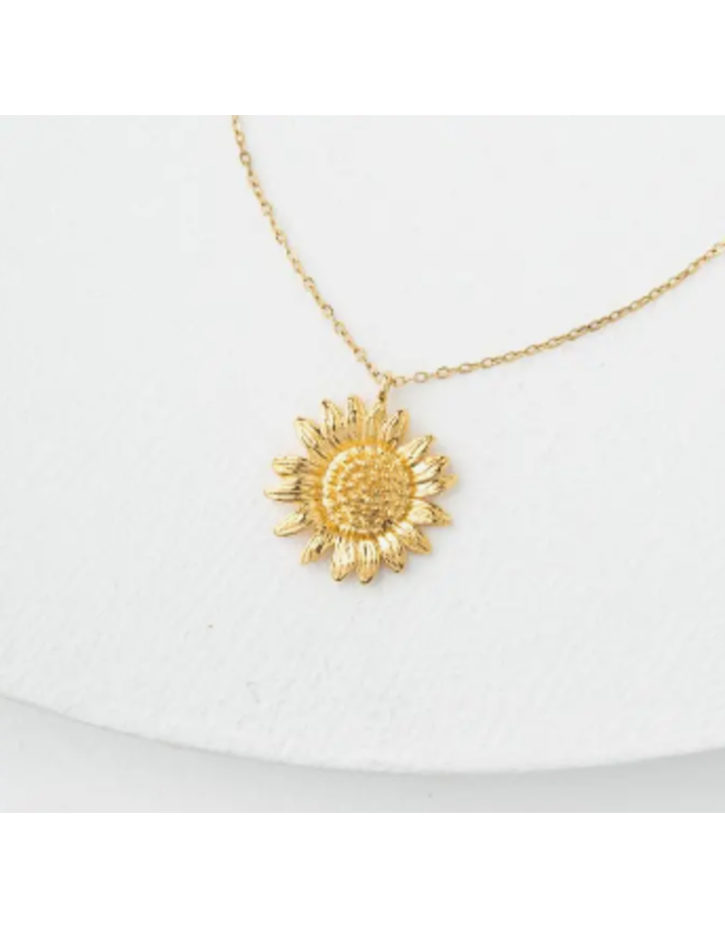 China Golden Sunflower Necklace
