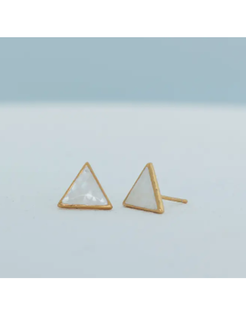 China Known Stud Earrings in Mother of Pearl