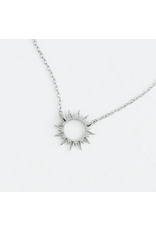China Mallory Silver Sun Necklace