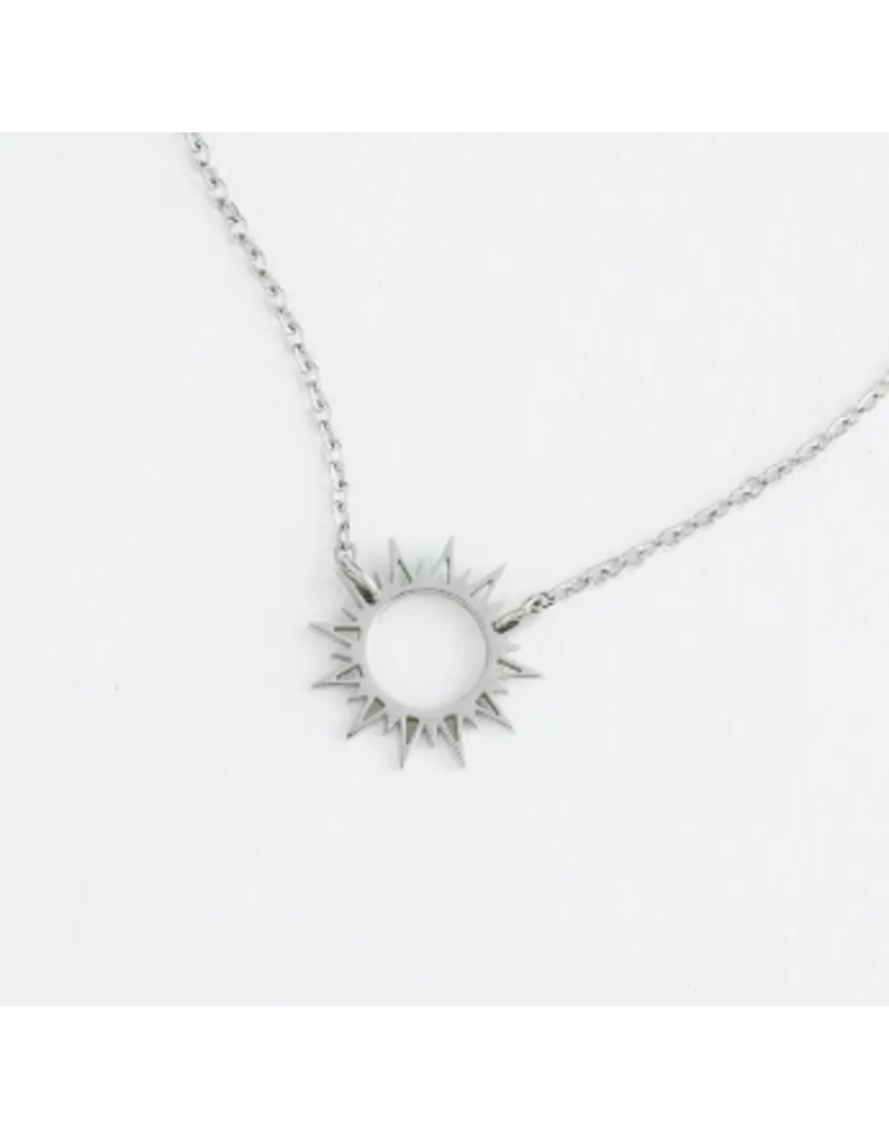China Mallory Silver Sun Necklace