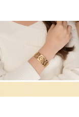 China XOXO Gold Cuff Bracelet