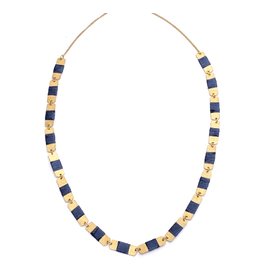 India Kaia Drop Necklace Links w Navy