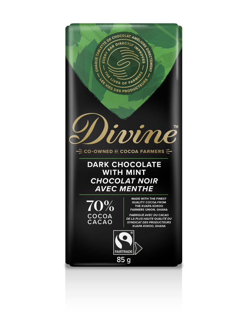 Ghana Divine Chocolate Bar Dark with Mint
