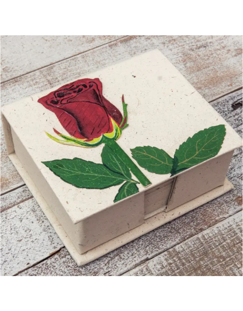 Sri Lanka Rose Natural White Note Box