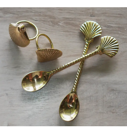 Indonesia Bronze Teaspoon Sea Shell