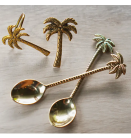 Indonesia Bronze Teaspoon Palm Tree