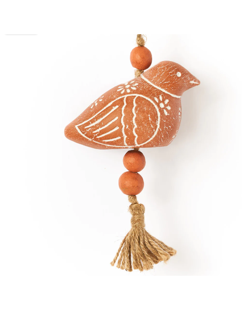 India Vasanta Bird Terracotta Bell