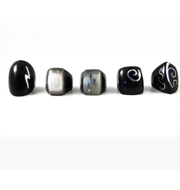 Ecuador Aluminum Inlay Ring assorted