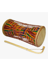 Ghana Kente Talking Drum 10" w stick