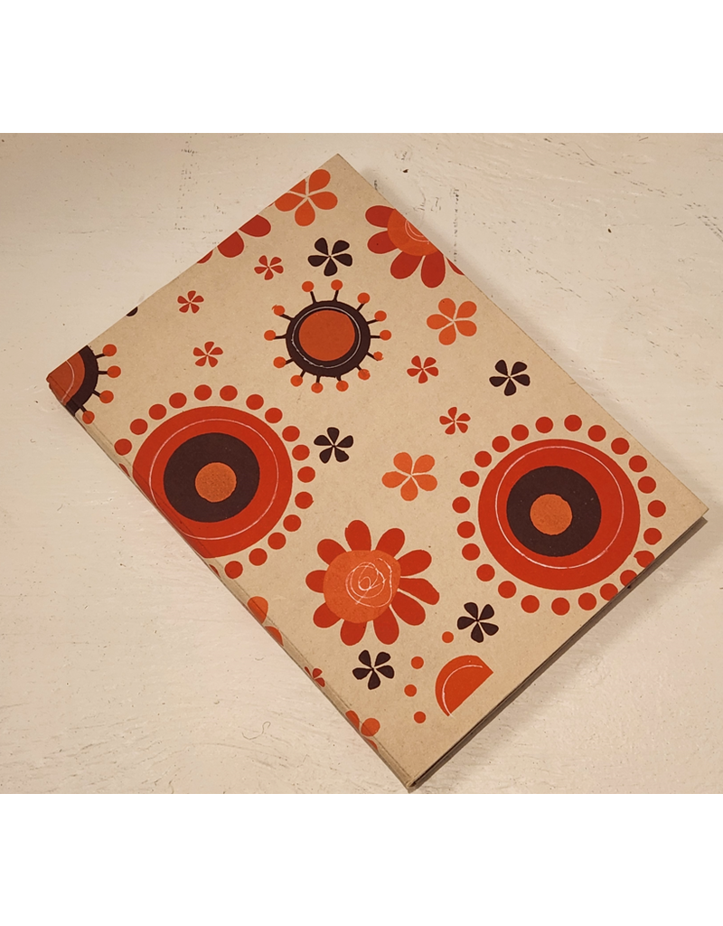 Bangladesh Floral Notebook with Handmade Paper 6"x8"