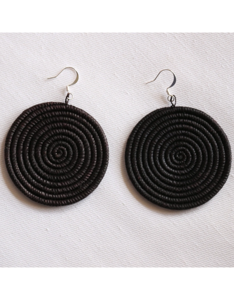 Rwanda Woven Disc Earrings