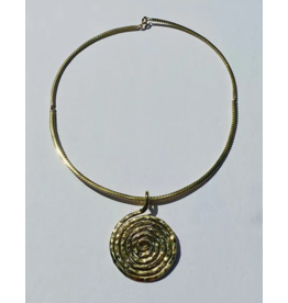 Cambodia Spiral Bombshell Necklace