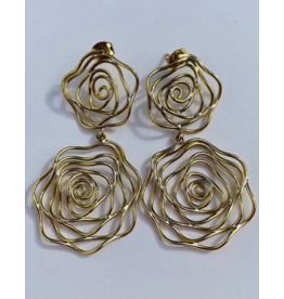 Cambodia Roses Bombshell Earrings