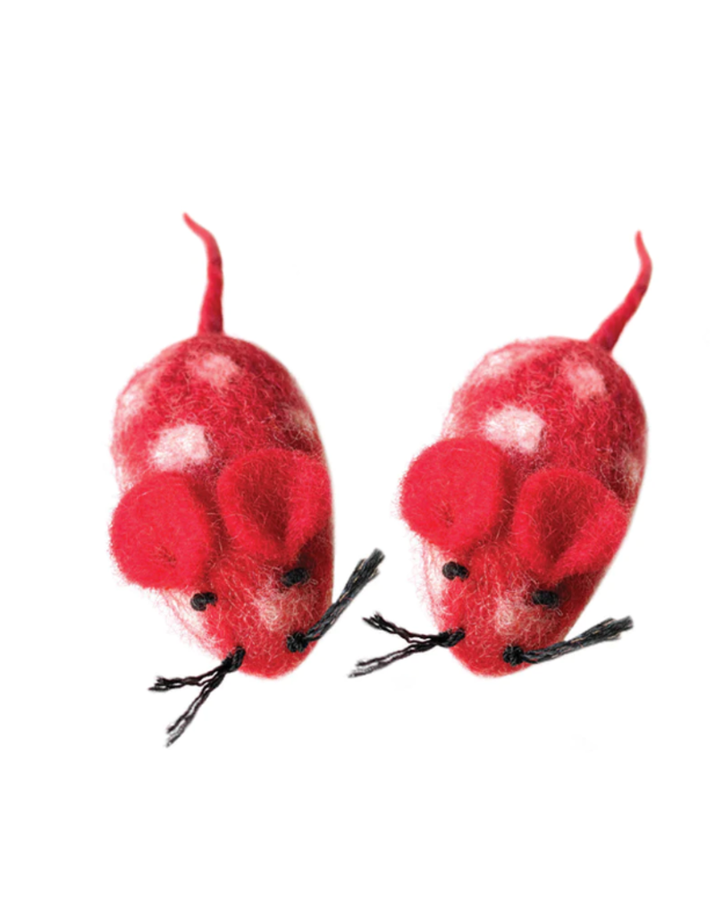 Nepal Mouse Pet Toy Red