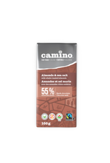 Dominican Republic Camino Chocolate Bar Almond & Sea Salt 100g