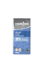 Dominican Republic Camino Chocolate Bar Milk 38% w Sea Salt 100g