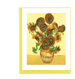 Vietnam Sunflowers Van Gogh Card