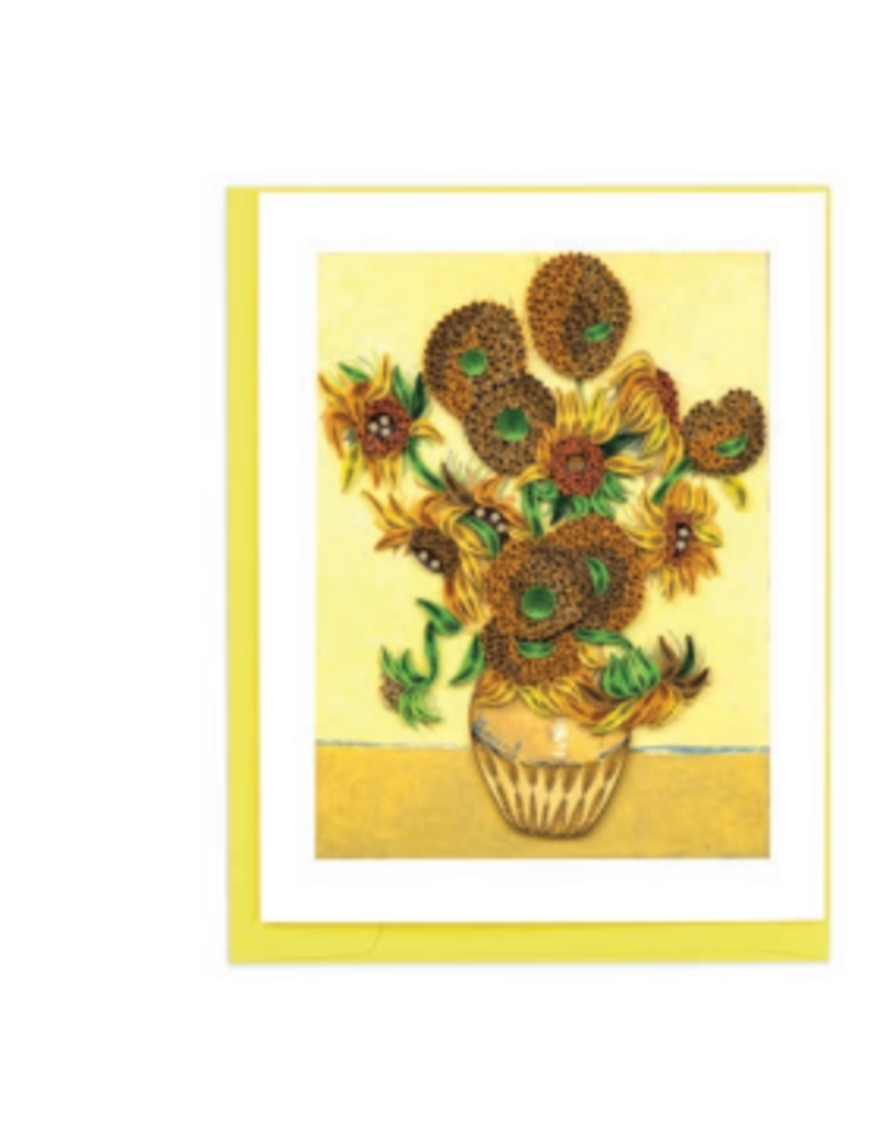 Vietnam Sunflowers Van Gogh Card