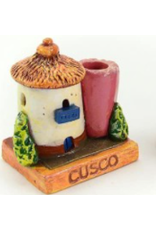 Ecuador Cusco House Miniature Pen Holder assorted