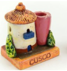 Ecuador Cusco House Miniature Pen Holder assorted