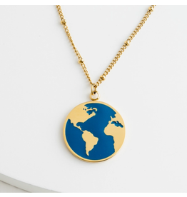 China Wander Necklace in Cobalt Blue