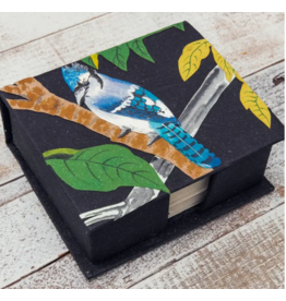 Sri Lanka Note Box Blue Jay on Black