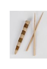 Bangladesh Pathi Grass Bamboo Chopsticks & Case
