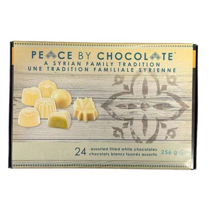 Peace by Chocolate White Chocolate 24 in box Villages Calgary