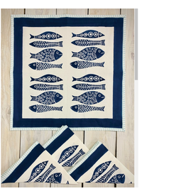 India Napkin Set of 4 Fish