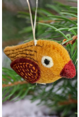 Nepal Yellow Bird Ornament - assorted
