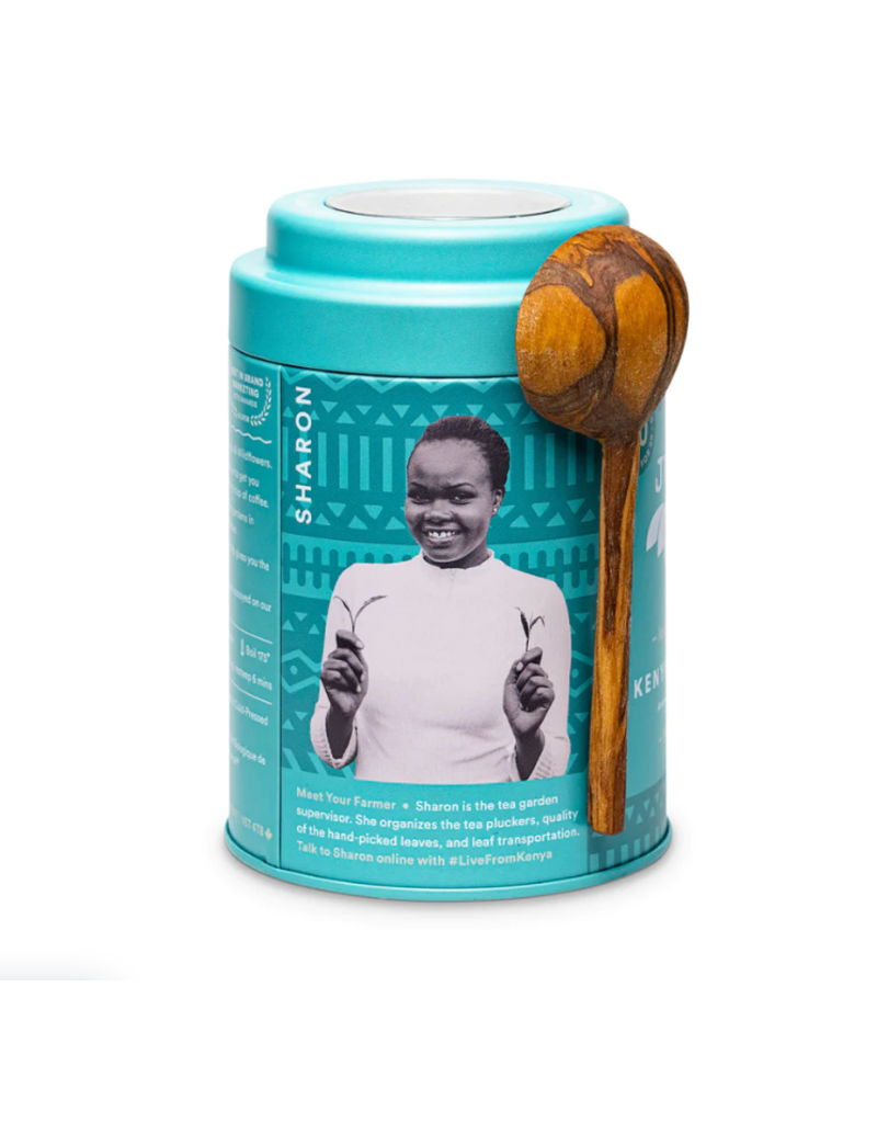 Kenya Kenyan Earl Grey Tea Tin & Spoon - 80 cups