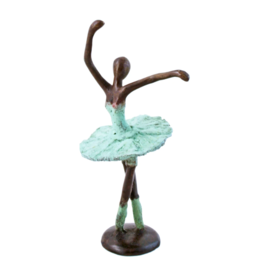 Burkina Faso Ballerina Bronze Sculpture