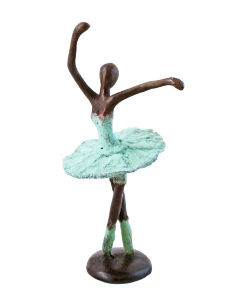 Burkina Faso Ballerina Bronze Sculpture
