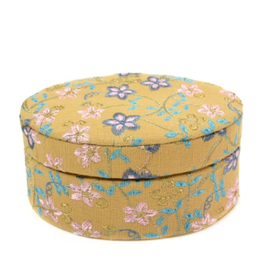 Bangladesh Oval Embroidered Jewelry Box